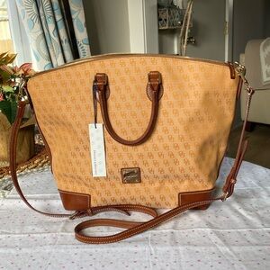 Dooney & Bourke Tan and Brown Tote